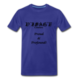 D'IMAG'E Couture Wordmark & Slogan Men's Premium T-Shirt - royal blue