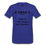 D'IMAG'E Couture Wordmark & Slogan Men's Premium T-Shirt - royal blue