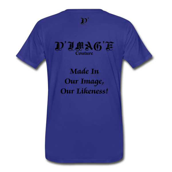 D'IMAG'E Couture Wordmark & Slogan Men's Premium T-Shirt - royal blue