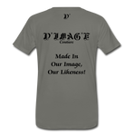 D'IMAG'E Couture Wordmark & Slogan Men's Premium T-Shirt - asphalt gray