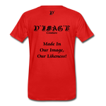 D'IMAG'E Couture Wordmark & Slogan Men's Premium T-Shirt - red