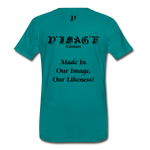 D'IMAG'E Couture Wordmark & Slogan Men's Premium T-Shirt - teal