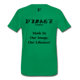 D'IMAG'E Couture Wordmark & Slogan Men's Premium T-Shirt - kelly green