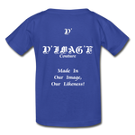 D'IMAG'E Legacy Wordmark & Slogan Hanes Youth Tagless T-Shirt - royal blue