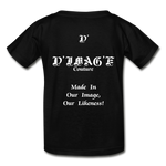 D'IMAG'E Legacy Wordmark & Slogan Hanes Youth Tagless T-Shirt - black