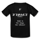 D'IMAG'E Legacy Wordmark & Slogan Hanes Youth Tagless T-Shirt - black