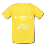 D'IMAG'E Legacy Wordmark & Slogan Hanes Youth Tagless T-Shirt - yellow