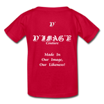 D'IMAG'E Legacy Wordmark & Slogan Hanes Youth Tagless T-Shirt - red