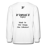 D'IMAG'E Legacy Youth Happy Juneteenth-In Living Color Premium Long Sleeve T-Shirt - white