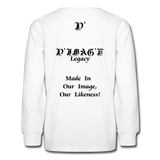 D'IMAG'E Legacy Youth Happy Juneteenth-In Living Color Premium Long Sleeve T-Shirt - white