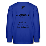 D'IMAG'E Legacy Youth Happy Juneteenth-In Living Color Premium Long Sleeve T-Shirt - royal blue