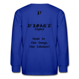 D'IMAG'E Legacy Youth Happy Juneteenth-In Living Color Premium Long Sleeve T-Shirt - royal blue