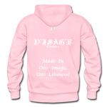 D'IMAG'E Couture Wordmark + Slogan Heavy Blend Adult Hoodie - light pink