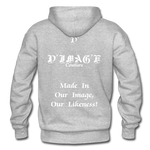 D'IMAG'E Couture Wordmark + Slogan Heavy Blend Adult Hoodie - heather gray