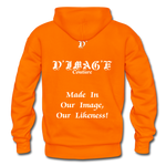 D'IMAG'E Couture Wordmark + Slogan Heavy Blend Adult Hoodie - orange