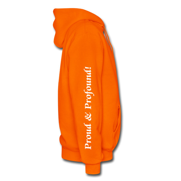 D'IMAG'E Couture Wordmark + Slogan Heavy Blend Adult Hoodie - orange