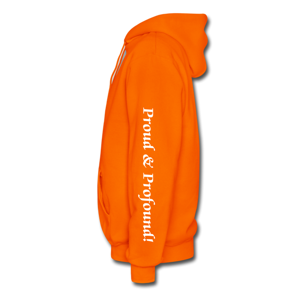 D'IMAG'E Couture Wordmark + Slogan Heavy Blend Adult Hoodie - orange