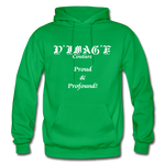 D'IMAG'E Couture Wordmark + Slogan Heavy Blend Adult Hoodie - kelly green