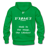 D'IMAG'E Couture Wordmark + Slogan Heavy Blend Adult Hoodie - kelly green