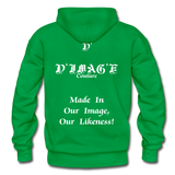 D'IMAG'E Couture Wordmark + Slogan Heavy Blend Adult Hoodie - kelly green