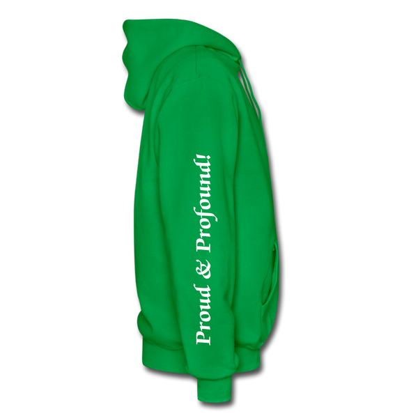 D'IMAG'E Couture Wordmark + Slogan Heavy Blend Adult Hoodie - kelly green