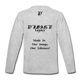 D'IMAG'E Legacy Youth Happy Juneteenth-In Living Color Premium Long Sleeve T-Shirt - heather gray