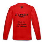 D'IMAG'E Legacy Youth Happy Juneteenth-In Living Color Premium Long Sleeve T-Shirt - red