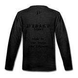 D'IMAG'E Legacy Youth Happy Juneteenth-In Living Color Premium Long Sleeve T-Shirt - charcoal grey