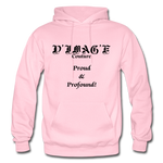 D'IMAG'E Couture Wordmark & Slogan Heavy Blend Adult Hoodie - light pink