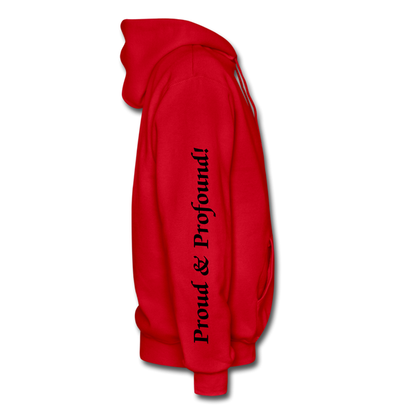 D'IMAG'E Couture Wordmark & Slogan Heavy Blend Adult Hoodie - red