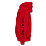 D'IMAG'E Couture Wordmark & Slogan Heavy Blend Adult Hoodie - red