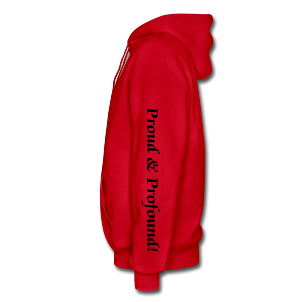 D'IMAG'E Couture Wordmark & Slogan Heavy Blend Adult Hoodie - red