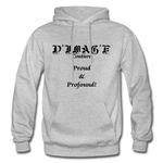 D'IMAG'E Couture Wordmark & Slogan Heavy Blend Adult Hoodie - heather gray