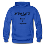 D'IMAG'E Couture Wordmark & Slogan Heavy Blend Adult Hoodie - royal blue