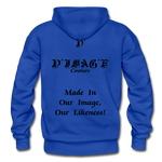 D'IMAG'E Couture Wordmark & Slogan Heavy Blend Adult Hoodie - royal blue