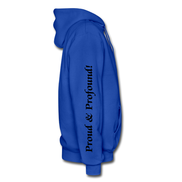 D'IMAG'E Couture Wordmark & Slogan Heavy Blend Adult Hoodie - royal blue