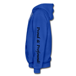 D'IMAG'E Couture Wordmark & Slogan Heavy Blend Adult Hoodie - royal blue