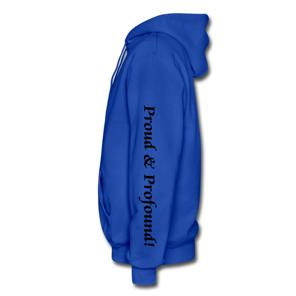 D'IMAG'E Couture Wordmark & Slogan Heavy Blend Adult Hoodie - royal blue