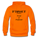 D'IMAG'E Couture Wordmark & Slogan Heavy Blend Adult Hoodie - orange