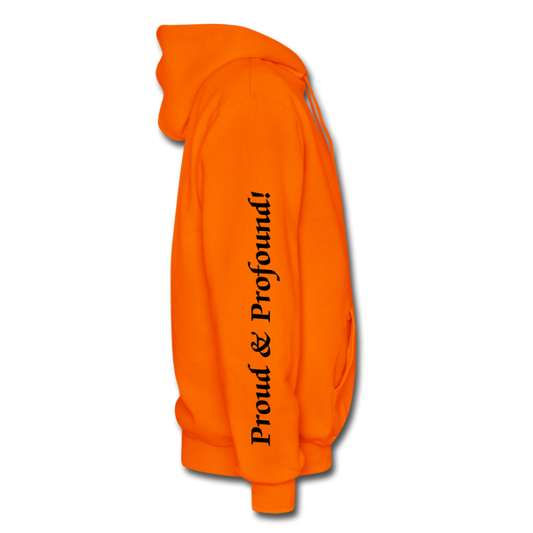 D'IMAG'E Couture Wordmark & Slogan Heavy Blend Adult Hoodie - orange