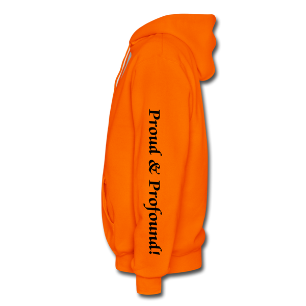 D'IMAG'E Couture Wordmark & Slogan Heavy Blend Adult Hoodie - orange