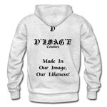 D'IMAG'E Couture Wordmark & Slogan Heavy Blend Adult Hoodie - light heather gray