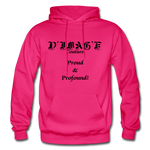 D'IMAG'E Couture Wordmark & Slogan Heavy Blend Adult Hoodie - fuchsia