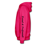 D'IMAG'E Couture Wordmark & Slogan Heavy Blend Adult Hoodie - fuchsia