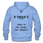 D'IMAG'E Couture Wordmark & Slogan Heavy Blend Adult Hoodie - carolina blue