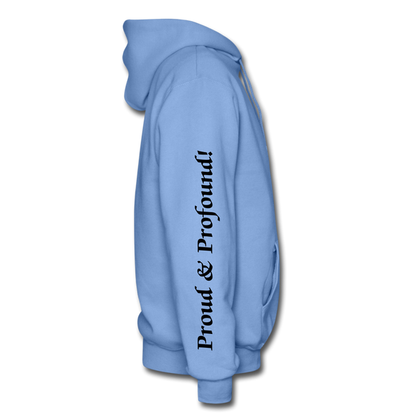 D'IMAG'E Couture Wordmark & Slogan Heavy Blend Adult Hoodie - carolina blue