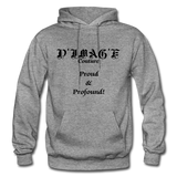 D'IMAG'E Couture Wordmark & Slogan Heavy Blend Adult Hoodie - graphite heather