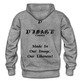 D'IMAG'E Couture Wordmark & Slogan Heavy Blend Adult Hoodie - graphite heather