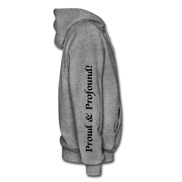 D'IMAG'E Couture Wordmark & Slogan Heavy Blend Adult Hoodie - graphite heather