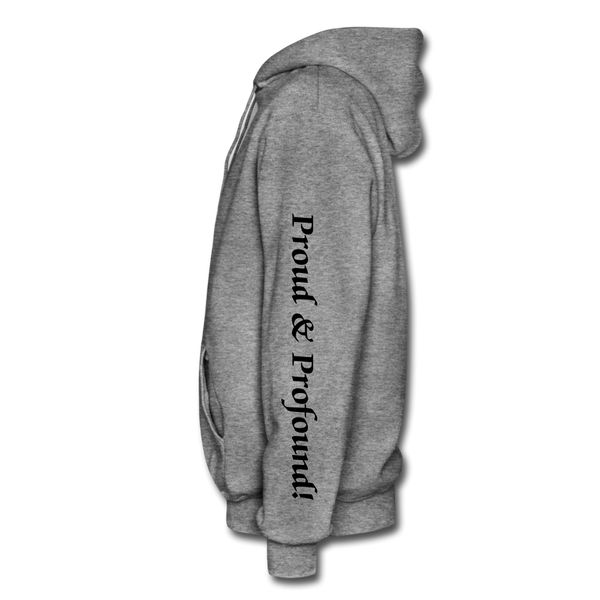 D'IMAG'E Couture Wordmark & Slogan Heavy Blend Adult Hoodie - graphite heather